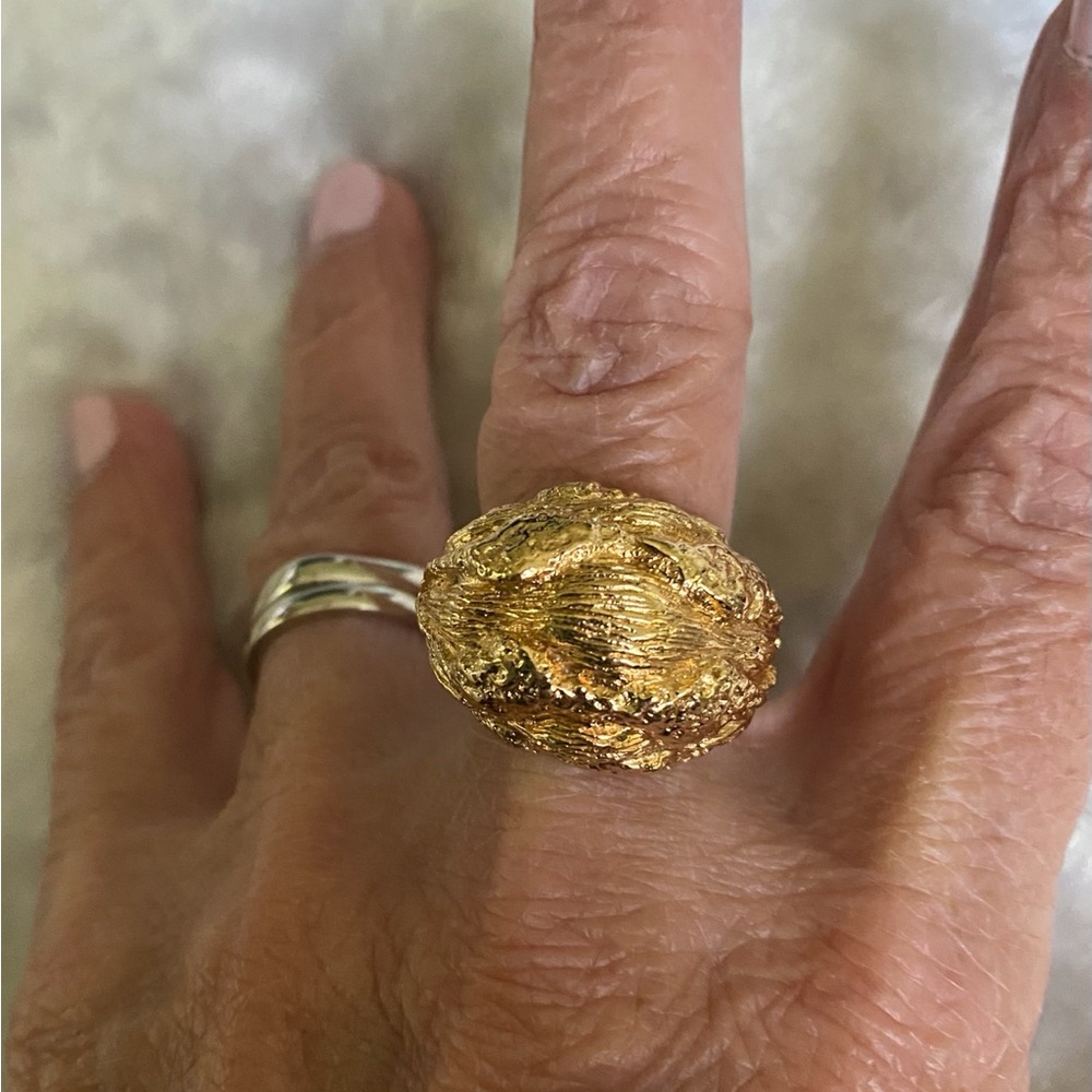 🍀Nugget Vendome Vintage Gold Ring
